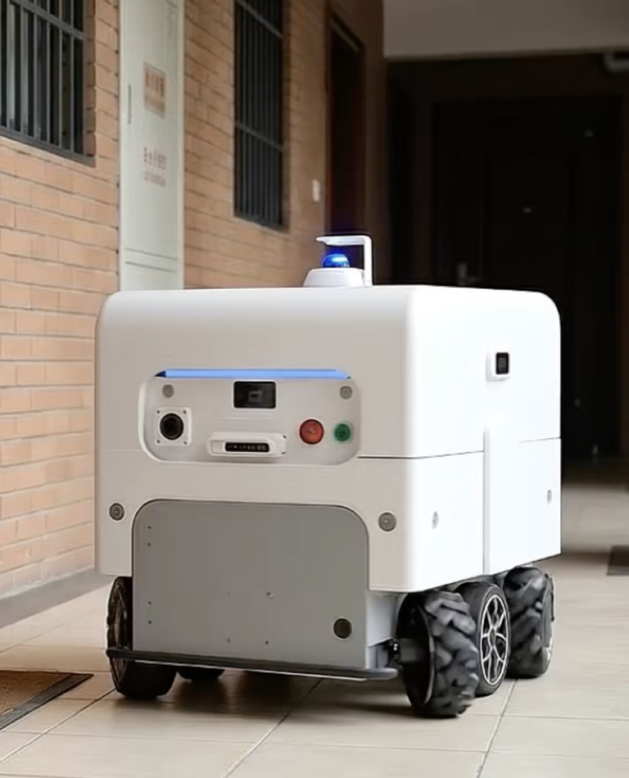 MongBot delivering to a residential doorway